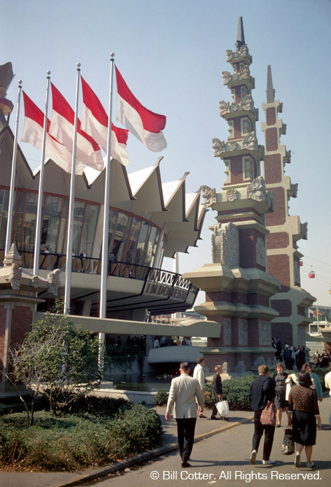 Street view of Indonesia pavilion