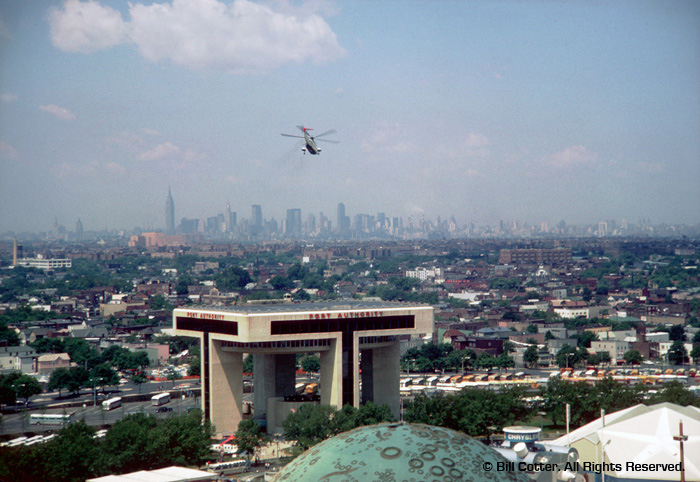 Helicopter approaching heliport