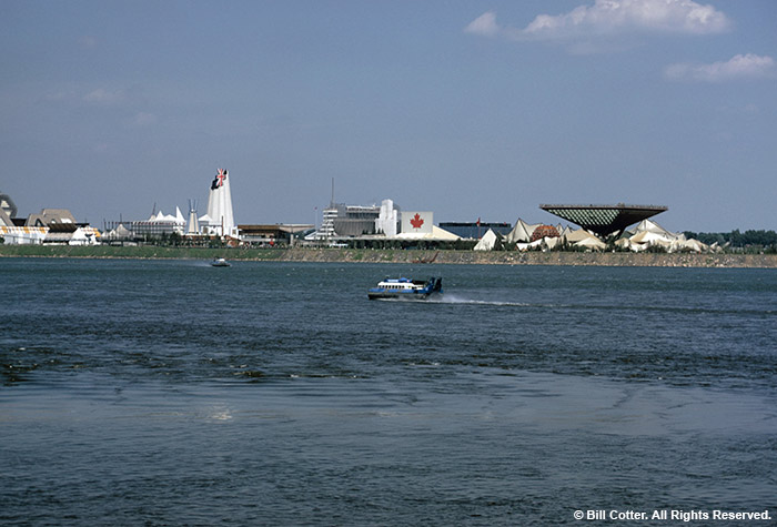 Two passing Hovercrafts